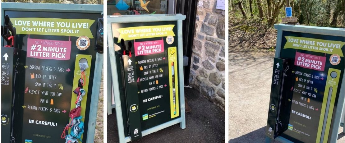 three #2minute litterpick stations