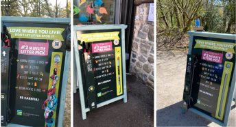 three #2minute litterpick stations
