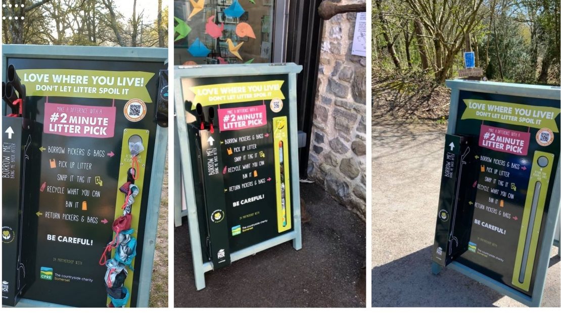 three #2minute litterpick stations