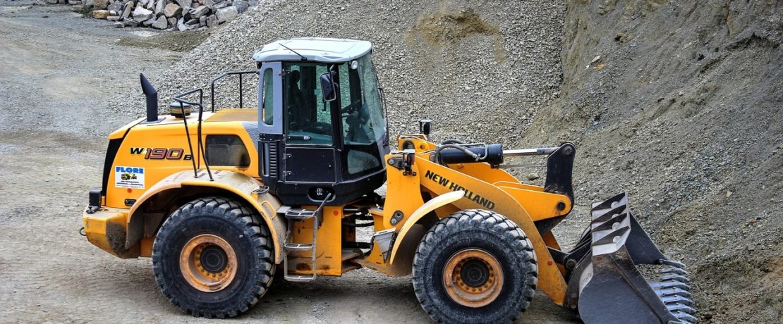 Heavy machinery in a quarry