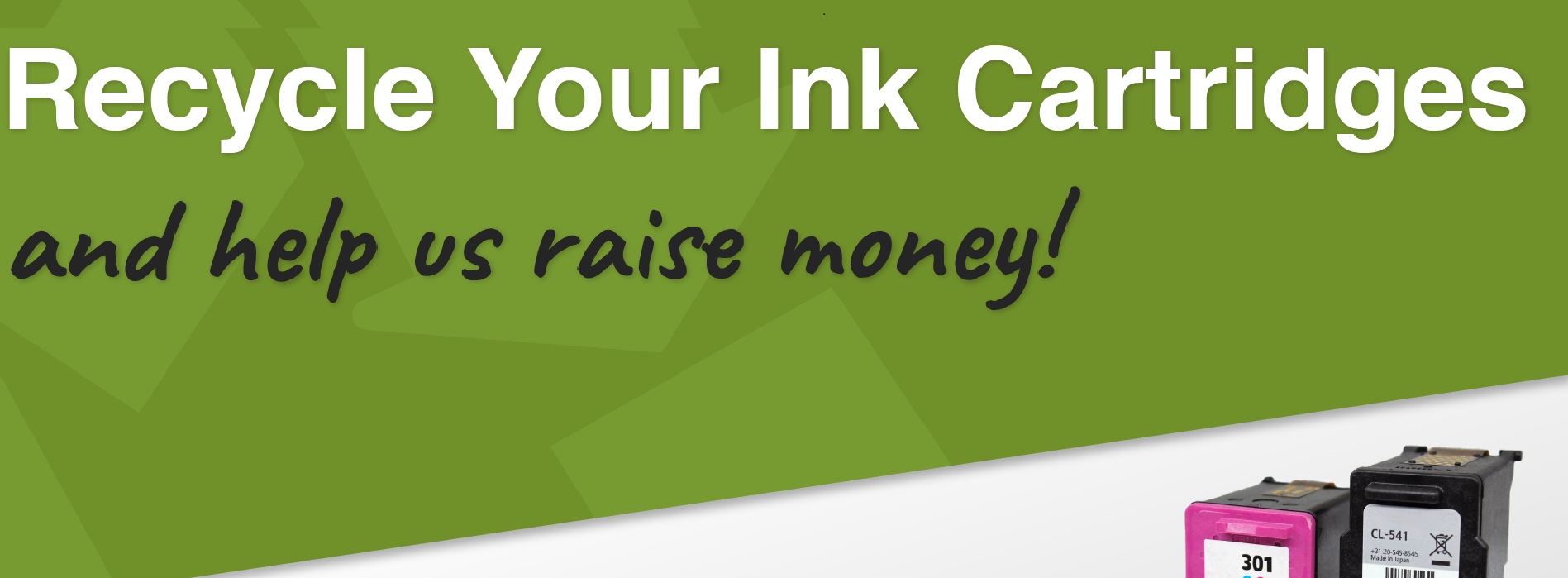 Recycle your ink cartridges and help us raise money