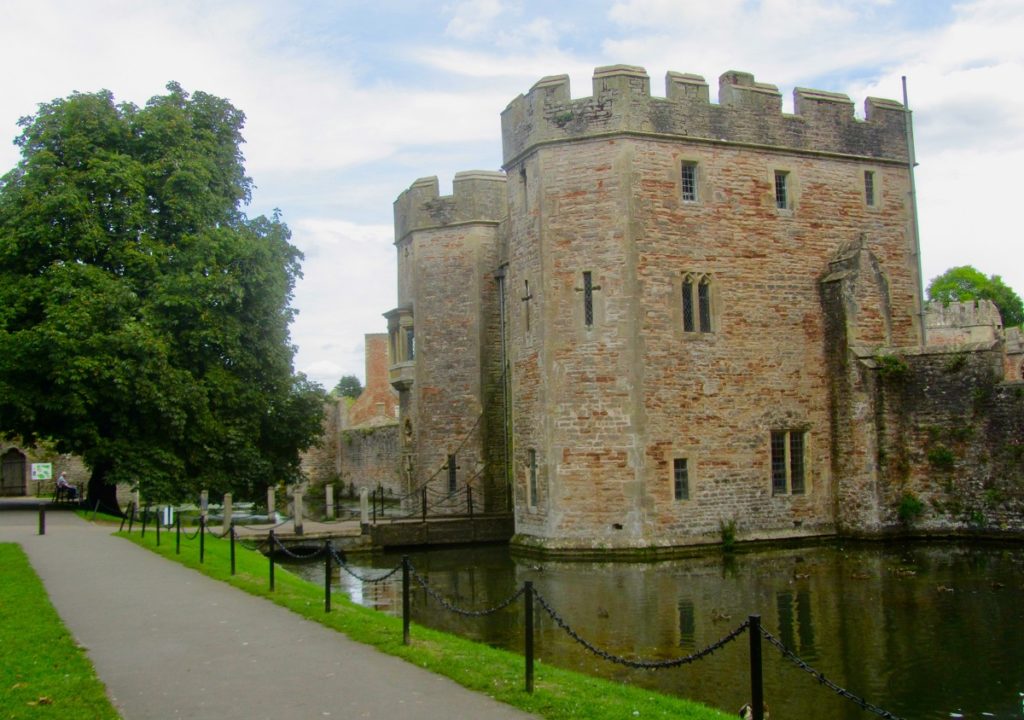 Bishops Palace gatehouse and moat