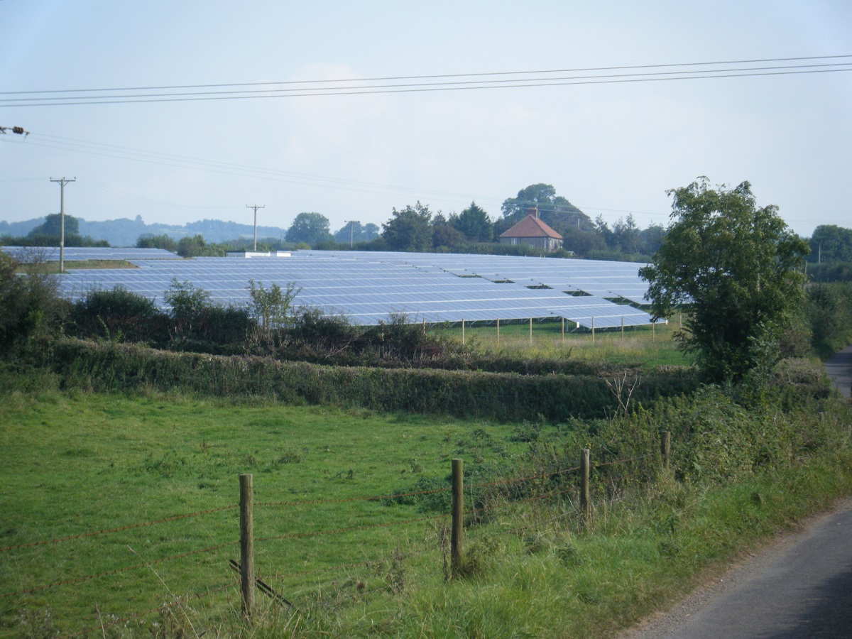 A solar farm