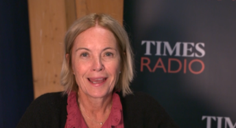 Mariella Frostrup delivers a video message