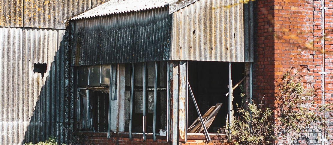 derelict building
