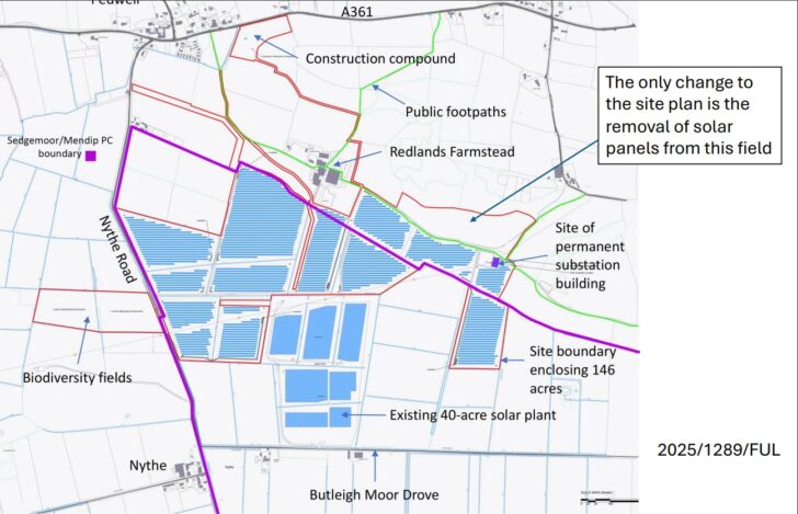 map of solar farm