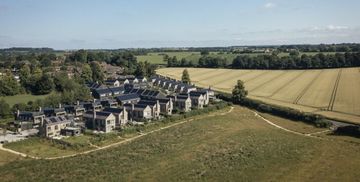 a well designed housing estate in the a rural area