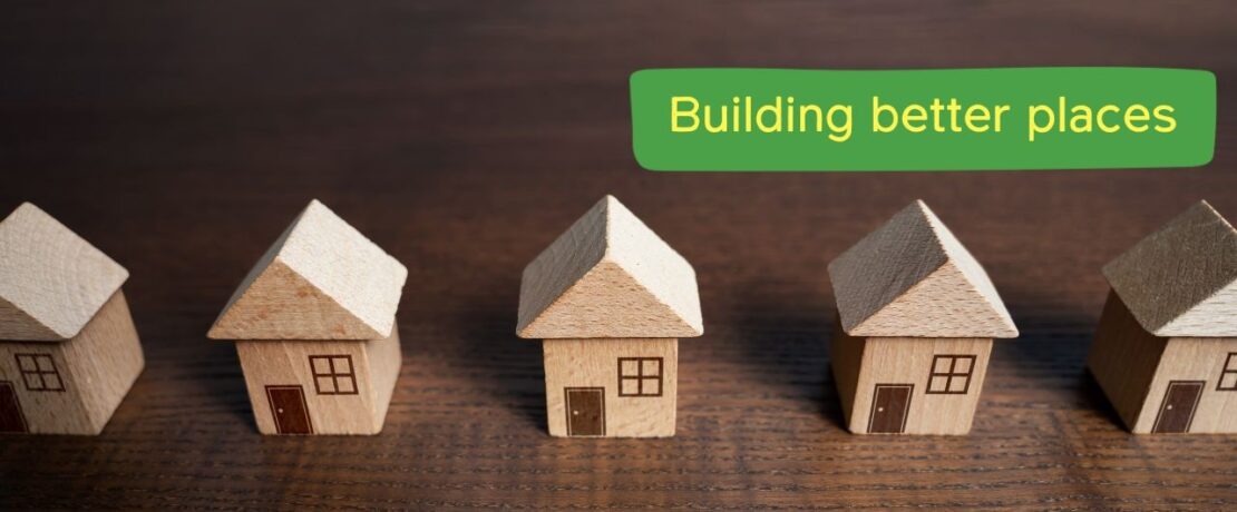 wooden toy houses