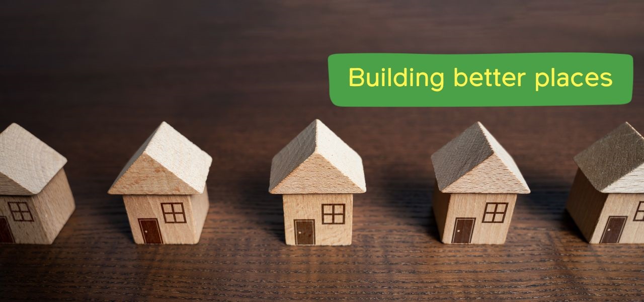 wooden toy houses