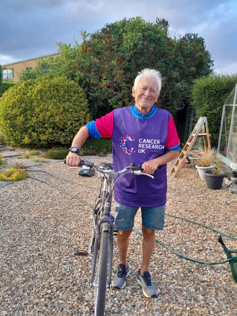 Mike Ginger with bike